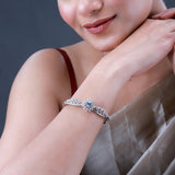Sparkling Elegance Pearl CZ Bracelet