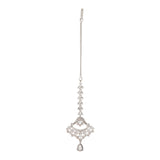 Sparkling Elegance Celestial Crescent CZ Maang Tika