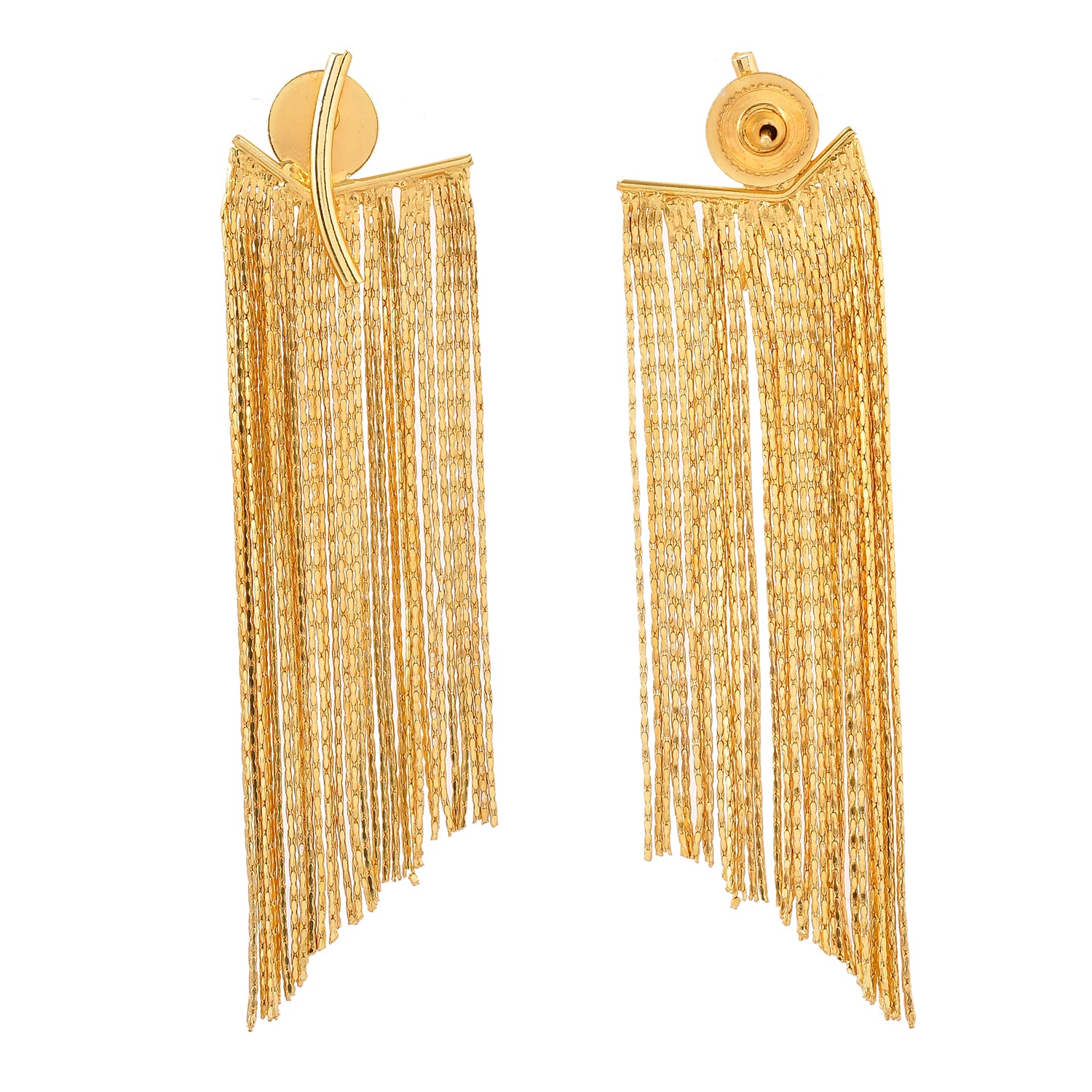 Voyage Glamour Cascade Gold Earrings - Main Image