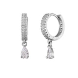 Sparkling Elegance Teardrop And Round Cut Cz Casual Earrings