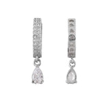 Sparkling Elegance Teardrop And Round Cut Cz Casual Earrings