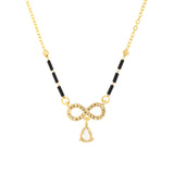 Gold Essentials Infinity Love American Diamond Mangalsutra