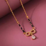 Gold Essentials Infinity Love American Diamond Mangalsutra