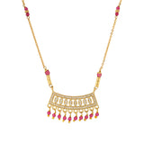 Gold Essentials Crimson American Diamond Mangalsutra