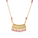 Gold Essentials Crimson American Diamond Mangalsutra