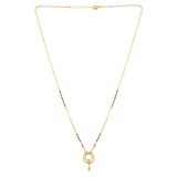 Gold Essentials Dewdrop Aura American Diamond Mangalsutra