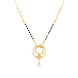 Gold Essentials Dewdrop Aura American Diamond Mangalsutra