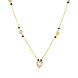 Gold Essentials Heartelle American Diamond Mangalsutra