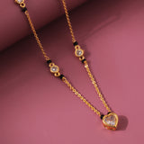 Gold Essentials Heartelle American Diamond Mangalsutra