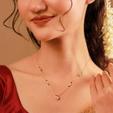 Gold Essentials Heartelle American Diamond Mangalsutra
