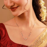 Gold Essentials Vivara American Diamond Mangalsutra