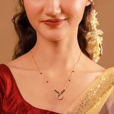 Gold Essentials Eternity American Diamond Mangalsutra