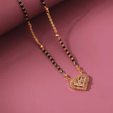 Gold Essentials Divina Heart  American Diamond Mangalsutra