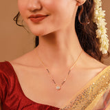 Gold Essentials Stellar American Diamond Mangalsutra