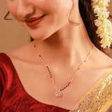 Gold Essentials Celestial American Diamond Mangalsutra