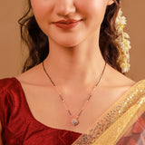 Gold Essentials Flora American Diamond Mangalsutra