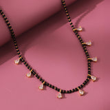Gold Essentials Moti Mala American Diamond Mangalsutra
