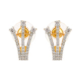 Gold Essentials Luma Arc Cz Stud Earrings