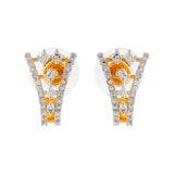 Gold Essentials Aurelian Crown Cz Stud Earrings