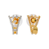Gold Essentials Aurelian Crown Cz Stud Earrings
