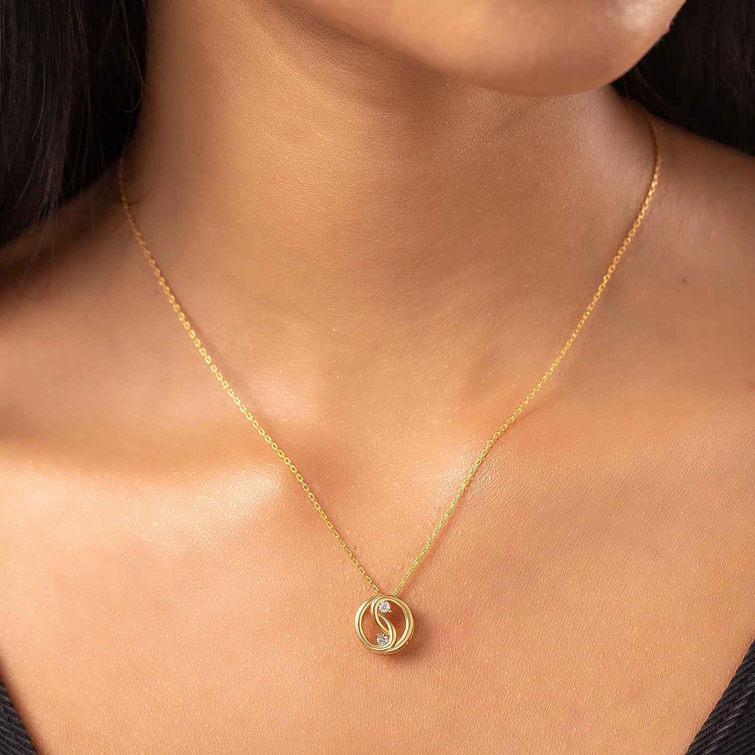 Eterna Swirl Lab-Grown Diamond Pendant