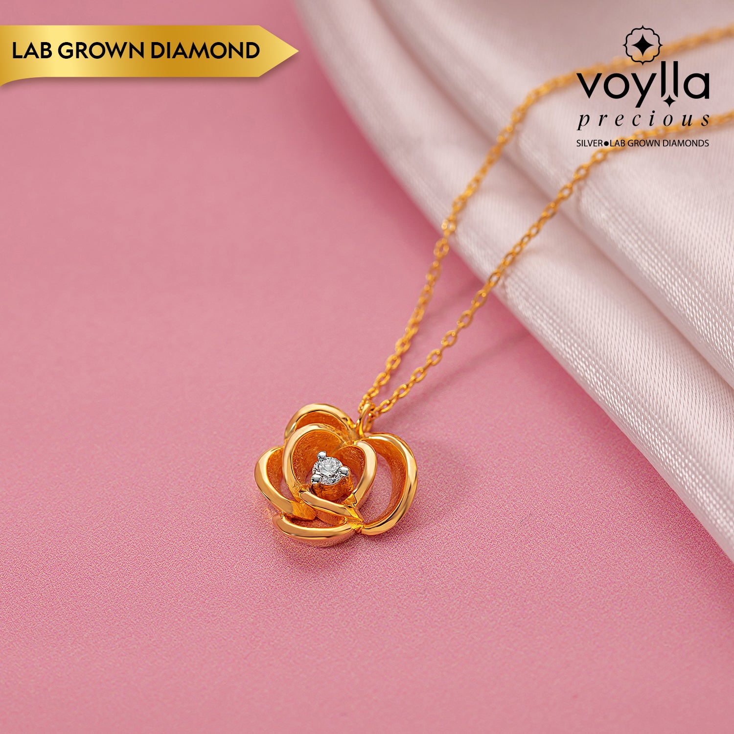 Celestelle Lab-Grown Diamond Pendant – VOYLLA