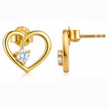 Frosted Love Lab-Grown Diamond Stud Earrings