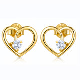 Frosted Love Lab-Grown Diamond Stud Earrings