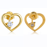 Frosted Love Lab-Grown Diamond Stud Earrings