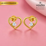 Frosted Love Lab-Grown Diamond Stud Earrings