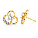 Golden Knot Lab-Grown Diamond Stud Earrings