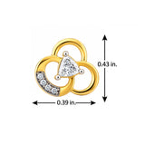 Golden Knot Lab-Grown Diamond Stud Earrings