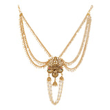 Gold Opulence Divya Bridal Jada Billa Choti with Ear Chains