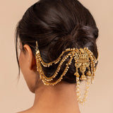 Gold Opulence Divya Bridal Jada Billa Choti with Ear Chains