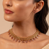 Gold Opulence Rajnidhi Temple Necklace Set