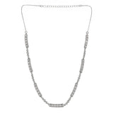Valentine's Day Sterling Silver Classic Multi Cz Tennis Necklace
