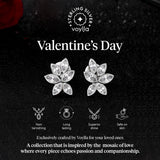 Valentine's Day Sterling Silver Cz Arc Necklace