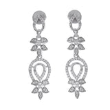 Sparkling Elegance Gleaming Blossom American Diamond Necklace Set