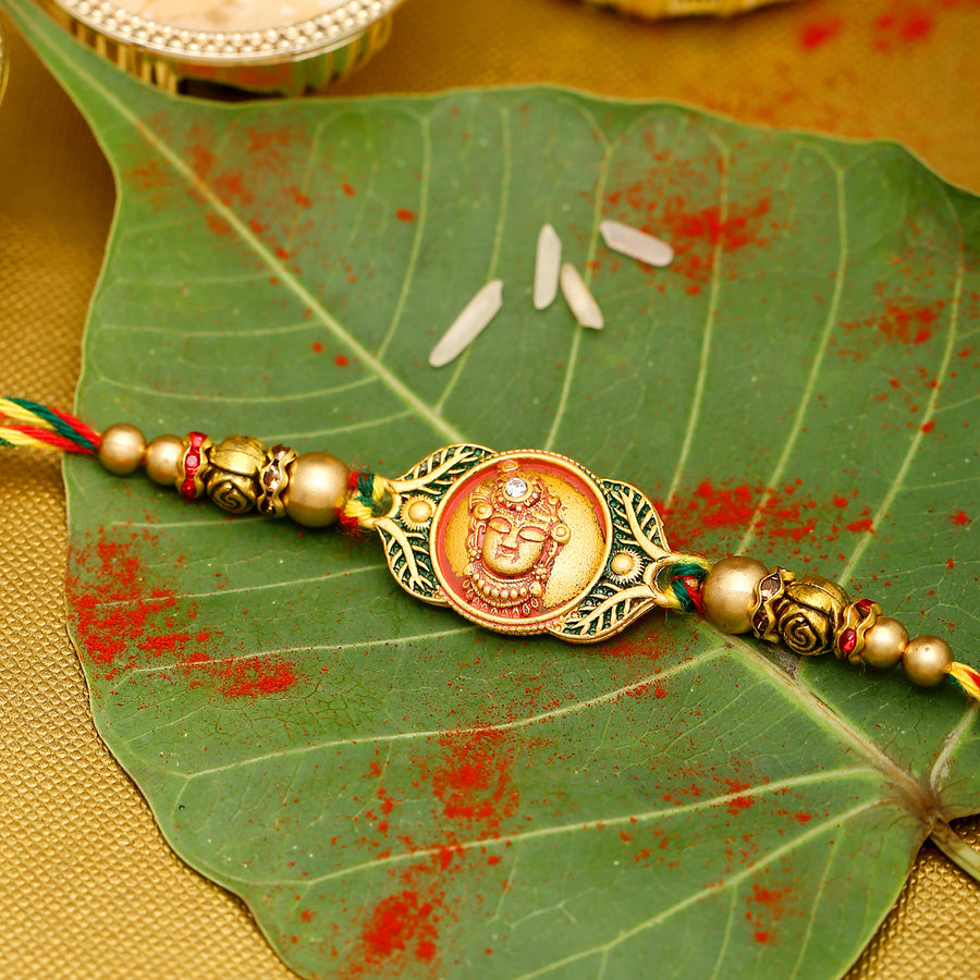 Classic Divine Rakhi With Roli Chaawal Pack | Voylla Rakhi