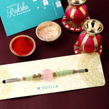 Designer Multicolored Thread Rakhi With Roli Chaawal Pack | Voylla