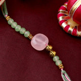 Designer Multicolored Thread Rakhi With Roli Chaawal Pack | Voylla