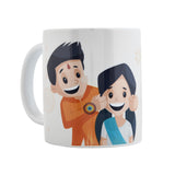 Evil Eye Rakhi Gift Set with Printed Mug for Brother