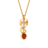 OM With Rudraksha Bead Pendant With Chain