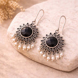 Work Essentials Round Cut Gem Earrings