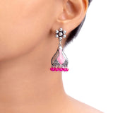 Rangabati Floral Jhumka Earrings