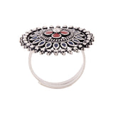 Mandala Floral Finger Ring