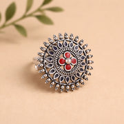 Mandala Floral Finger Ring