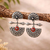 Mandala Lightly Embellished Drop Earrings