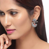 Mandala Lightly Embellished Drop Earrings