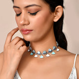 Bagh E Fiza Pastel Enamel Embellished Necklace